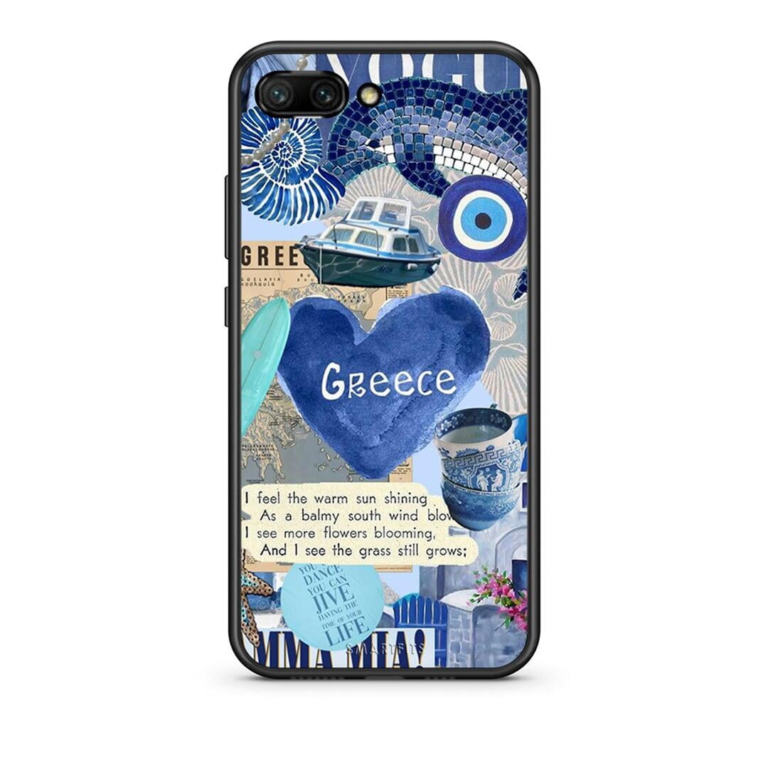 Honor 10 Summer In Greece Θήκη από τη Smartfits με σχέδιο στο πίσω μέρος και μαύρο περίβλημα | Smartphone case with colorful back and black bezels by Smartfits