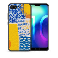 Thumbnail for Θήκη Honor 10 Sunset Memories από τη Smartfits με σχέδιο στο πίσω μέρος και μαύρο περίβλημα | Honor 10 Sunset Memories case with colorful back and black bezels