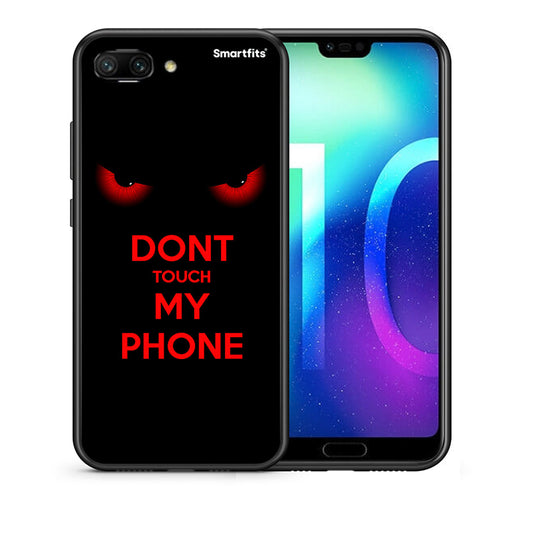 Θήκη Honor 10 Touch My Phone από τη Smartfits με σχέδιο στο πίσω μέρος και μαύρο περίβλημα | Honor 10 Touch My Phone case with colorful back and black bezels