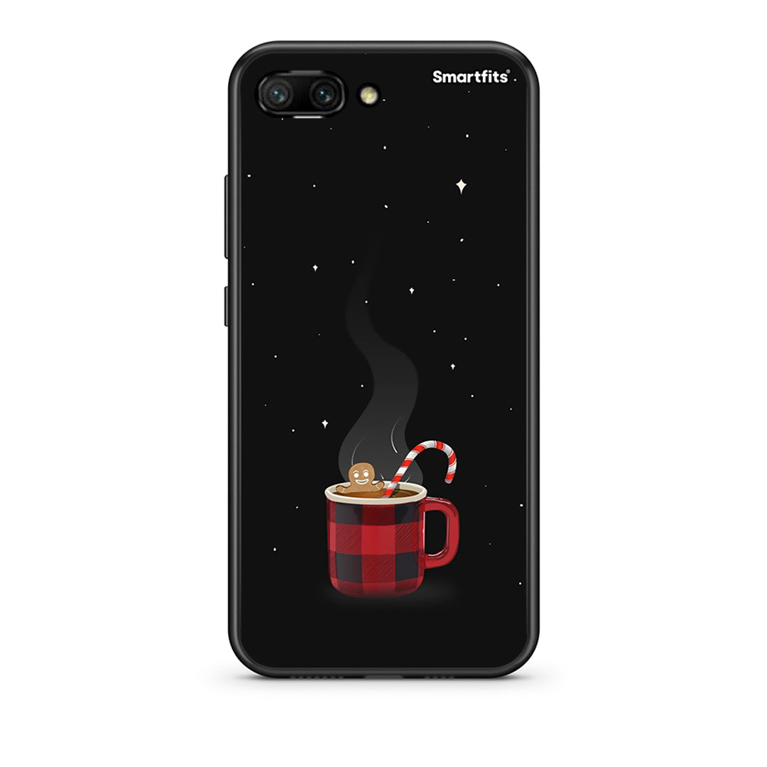 Huawei Honor 10 Xmas Bathing θήκη από τη Smartfits με σχέδιο στο πίσω μέρος και μαύρο περίβλημα | Smartphone case with colorful back and black bezels by Smartfits