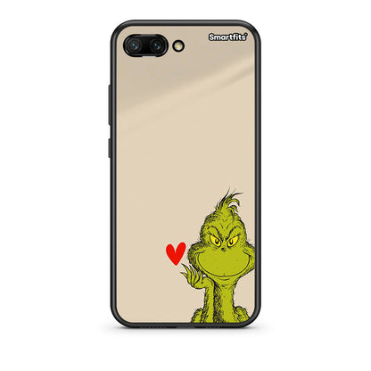 Huawei Honor 10 Xmas Grinch θήκη από τη Smartfits με σχέδιο στο πίσω μέρος και μαύρο περίβλημα | Smartphone case with colorful back and black bezels by Smartfits