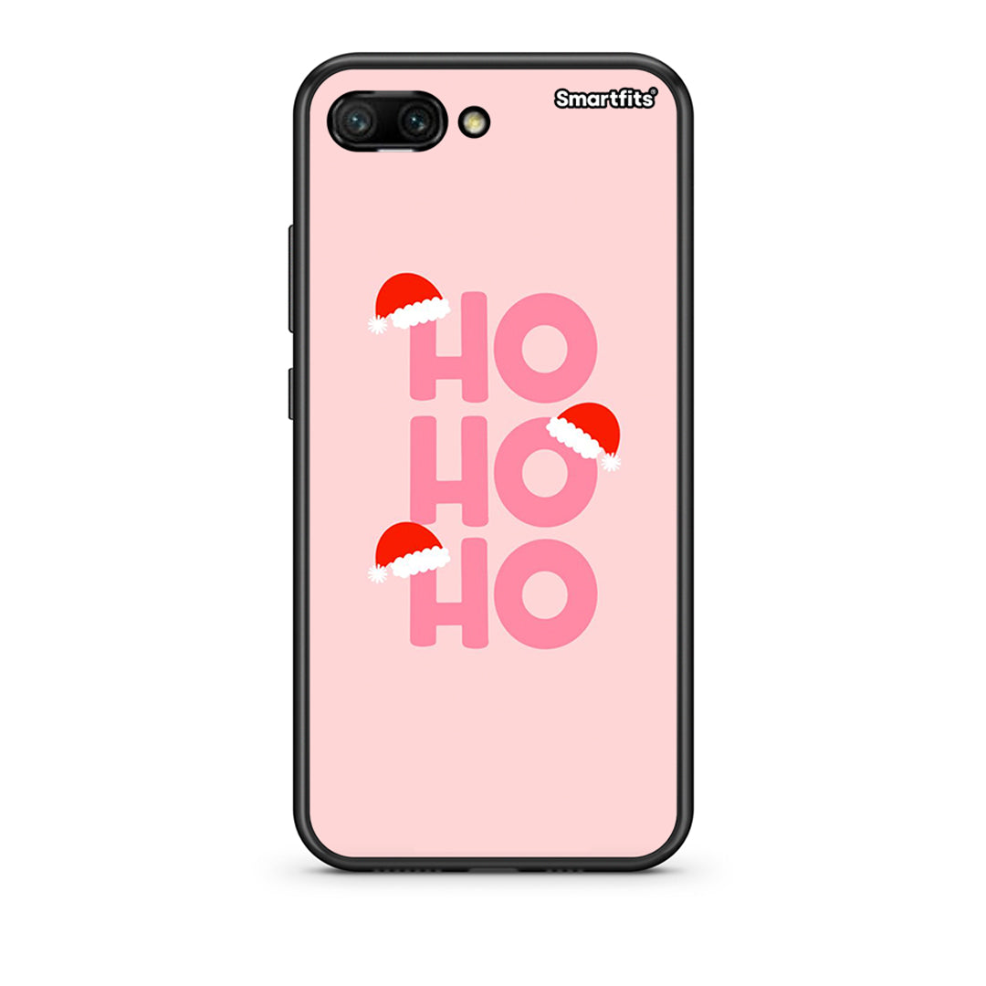 Huawei Honor 10 Xmas Ho Ho Ho θήκη από τη Smartfits με σχέδιο στο πίσω μέρος και μαύρο περίβλημα | Smartphone case with colorful back and black bezels by Smartfits