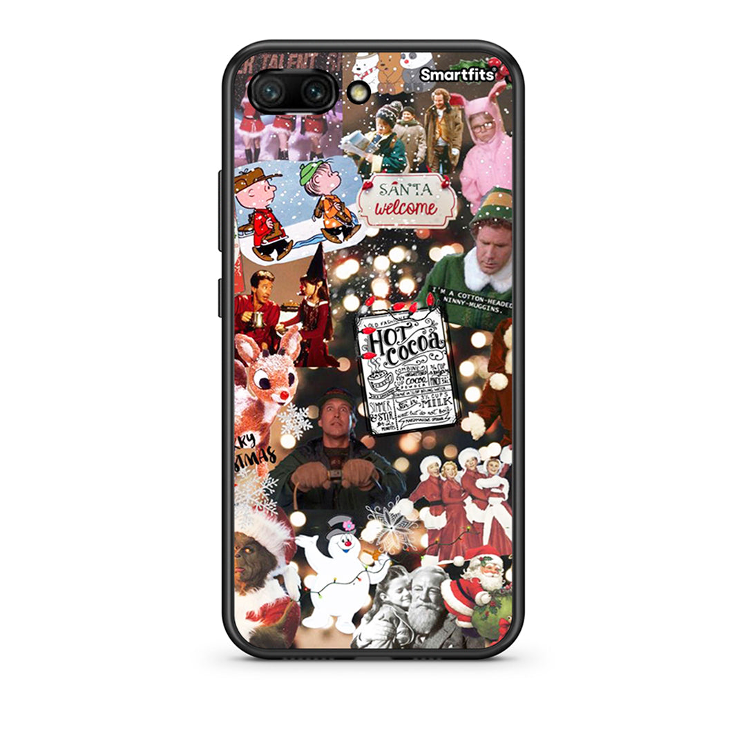 Huawei Honor 10 Xmas Movies θήκη από τη Smartfits με σχέδιο στο πίσω μέρος και μαύρο περίβλημα | Smartphone case with colorful back and black bezels by Smartfits