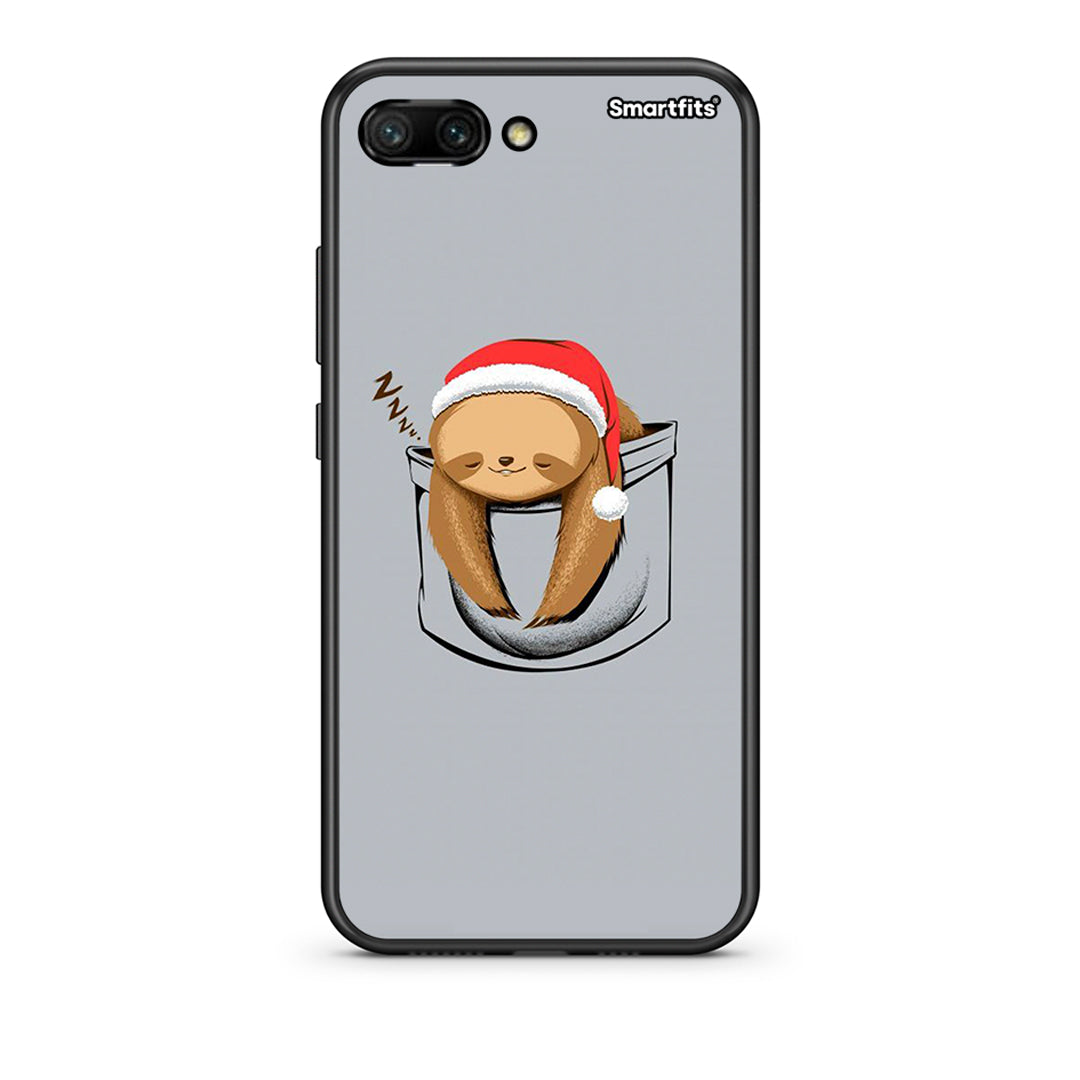 Huawei Honor 10 Xmas Zzzz θήκη από τη Smartfits με σχέδιο στο πίσω μέρος και μαύρο περίβλημα | Smartphone case with colorful back and black bezels by Smartfits