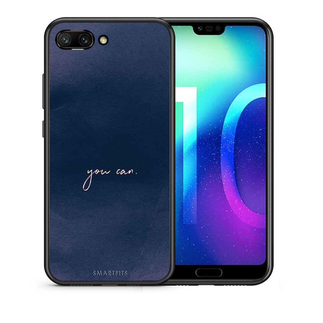 Θήκη Honor 10 You Can από τη Smartfits με σχέδιο στο πίσω μέρος και μαύρο περίβλημα | Honor 10 You Can case with colorful back and black bezels