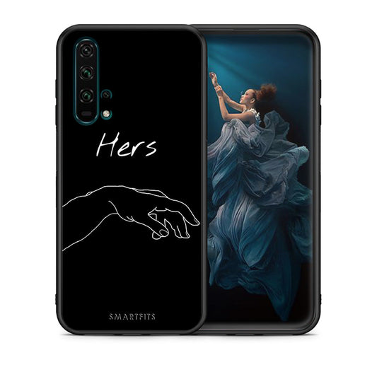 Θήκη Αγίου Βαλεντίνου Honor 20 Pro Aeshetic Love 1 από τη Smartfits με σχέδιο στο πίσω μέρος και μαύρο περίβλημα | Honor 20 Pro Aeshetic Love 1 case with colorful back and black bezels