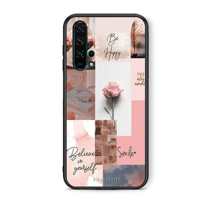 Θήκη Honor 20 Pro Aesthetic Collage από τη Smartfits με σχέδιο στο πίσω μέρος και μαύρο περίβλημα | Honor 20 Pro Aesthetic Collage case with colorful back and black bezels