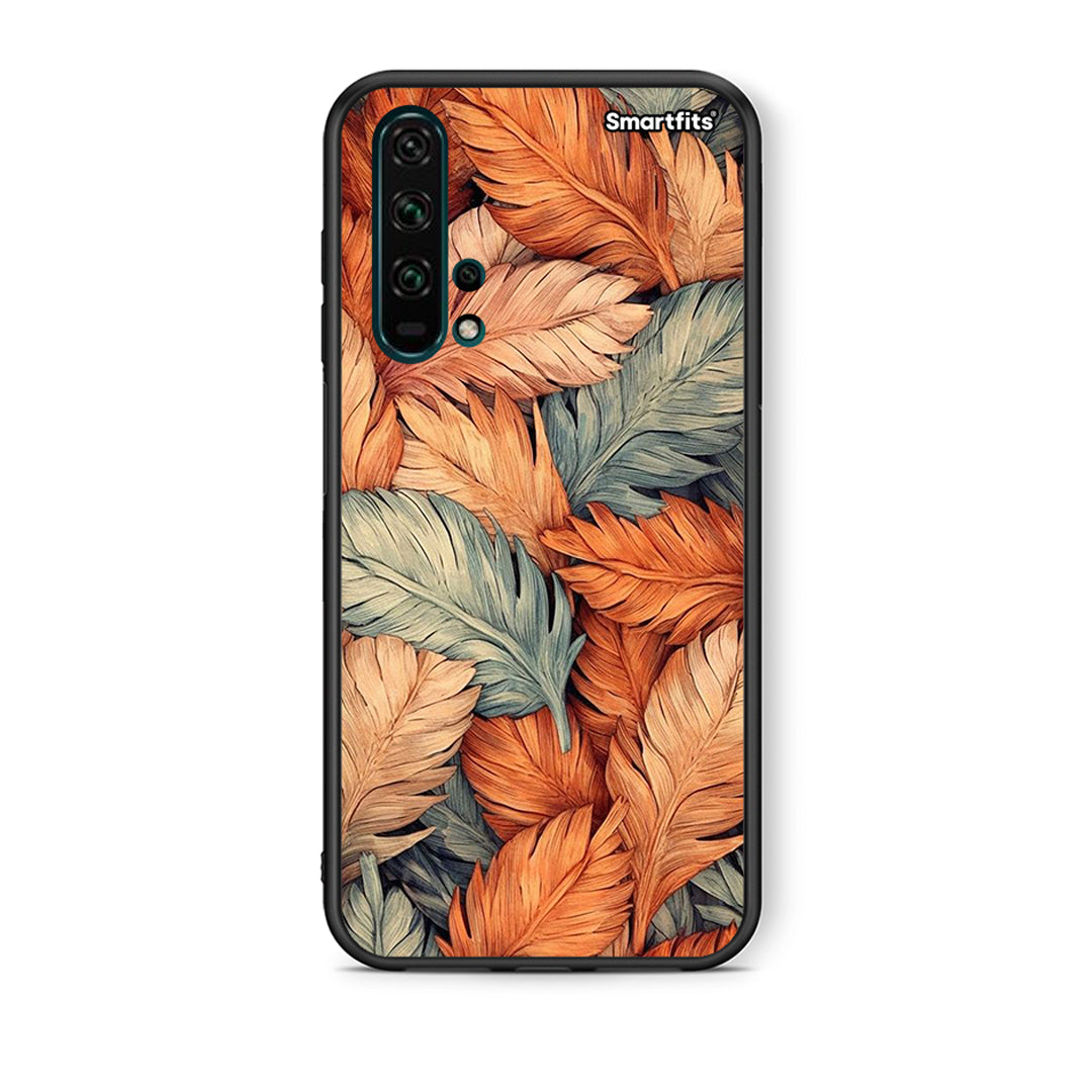 Θήκη Honor 20 Pro Autumn Leaves από τη Smartfits με σχέδιο στο πίσω μέρος και μαύρο περίβλημα | Honor 20 Pro Autumn Leaves case with colorful back and black bezels