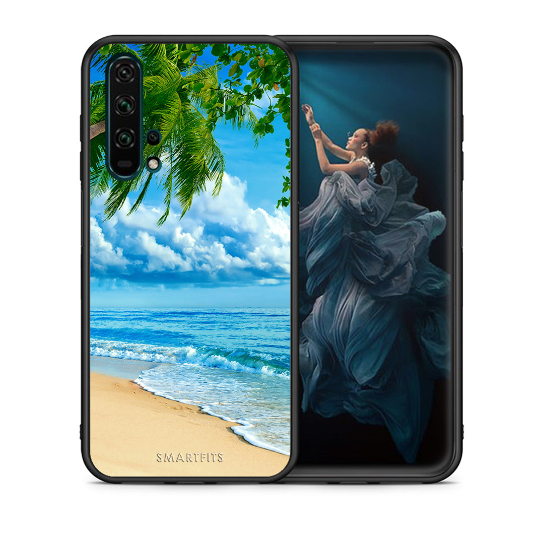 Θήκη Honor 20 Pro Beautiful Beach από τη Smartfits με σχέδιο στο πίσω μέρος και μαύρο περίβλημα | Honor 20 Pro Beautiful Beach case with colorful back and black bezels