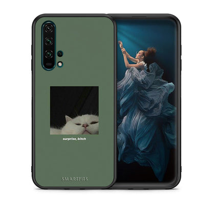 Θήκη Honor 20 Pro Bitch Surprise από τη Smartfits με σχέδιο στο πίσω μέρος και μαύρο περίβλημα | Honor 20 Pro Bitch Surprise case with colorful back and black bezels