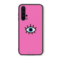 Thumbnail for Θήκη Honor 20 Pro Blue Eye Pink από τη Smartfits με σχέδιο στο πίσω μέρος και μαύρο περίβλημα | Honor 20 Pro Blue Eye Pink case with colorful back and black bezels