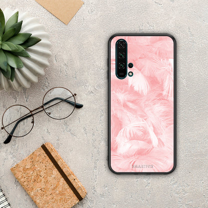 Boho Pink Feather - Honor 20 Pro θήκη