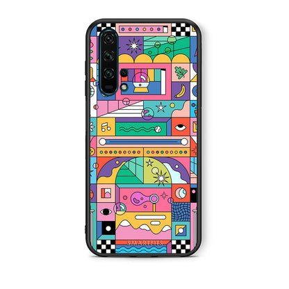 Θήκη Honor 20 Pro Bubbles Soap από τη Smartfits με σχέδιο στο πίσω μέρος και μαύρο περίβλημα | Honor 20 Pro Bubbles Soap case with colorful back and black bezels