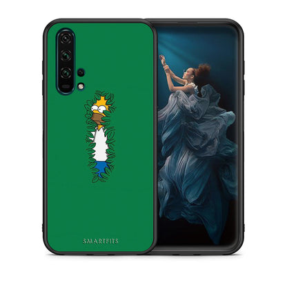 Θήκη Αγίου Βαλεντίνου Honor 20 Pro Bush Man από τη Smartfits με σχέδιο στο πίσω μέρος και μαύρο περίβλημα | Honor 20 Pro Bush Man case with colorful back and black bezels