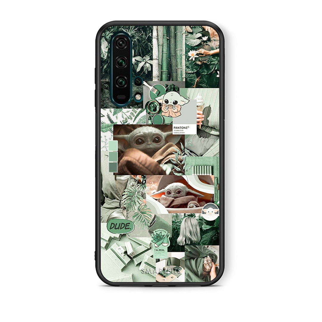 Θήκη Αγίου Βαλεντίνου Honor 20 Pro Collage Dude από τη Smartfits με σχέδιο στο πίσω μέρος και μαύρο περίβλημα | Honor 20 Pro Collage Dude case with colorful back and black bezels