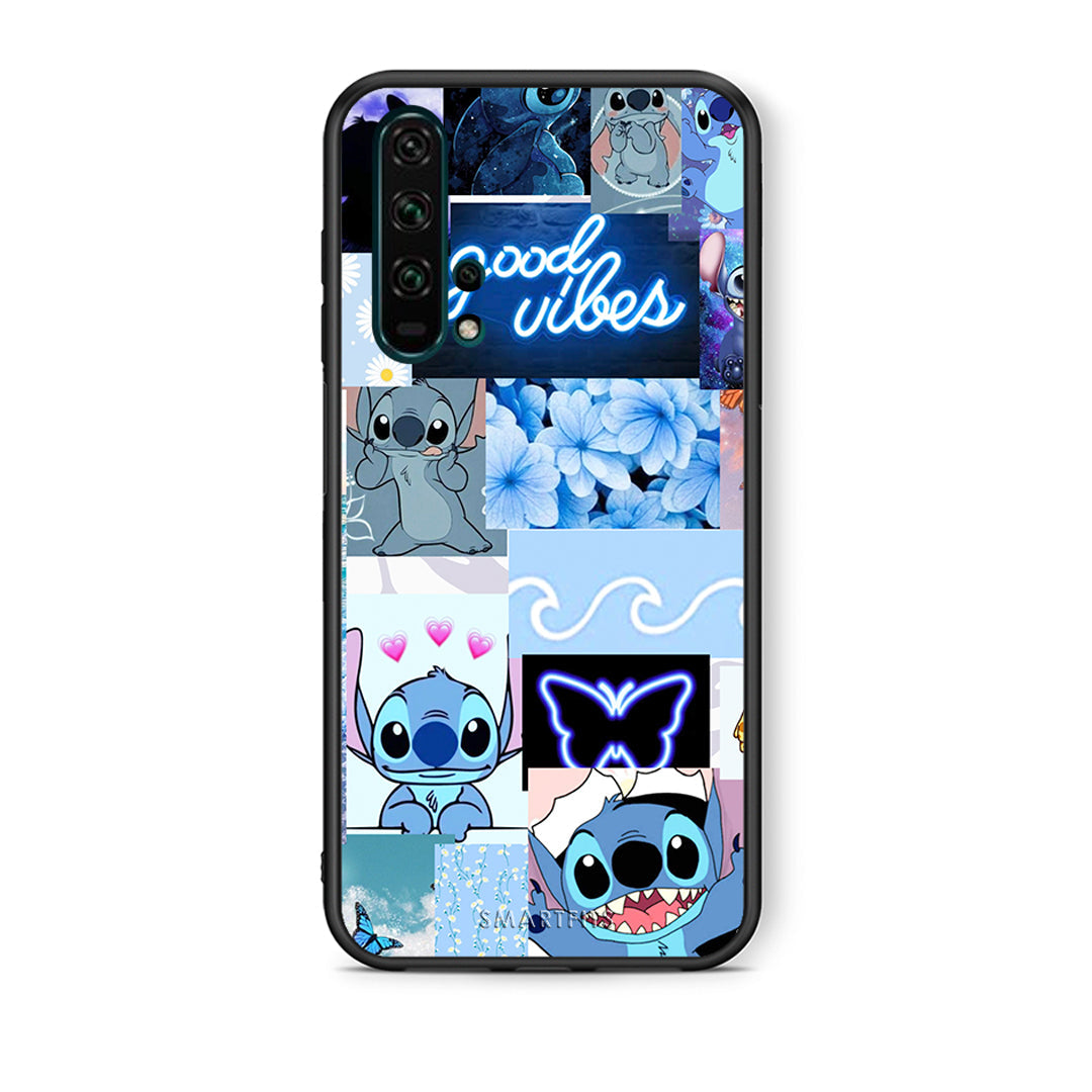 Θήκη Αγίου Βαλεντίνου Honor 20 Pro Collage Good Vibes από τη Smartfits με σχέδιο στο πίσω μέρος και μαύρο περίβλημα | Honor 20 Pro Collage Good Vibes case with colorful back and black bezels