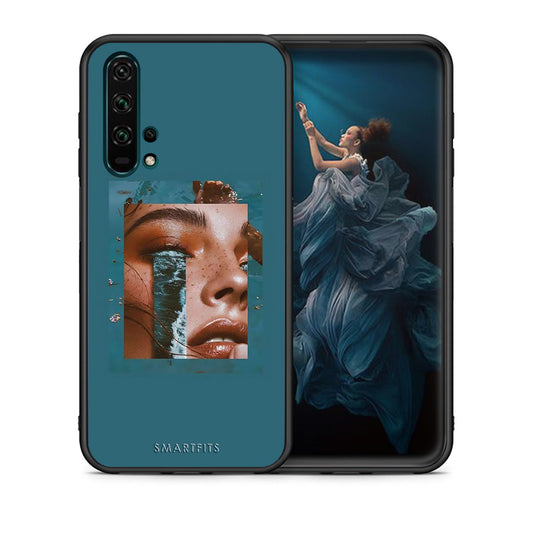 Θήκη Honor 20 Pro Cry An Ocean από τη Smartfits με σχέδιο στο πίσω μέρος και μαύρο περίβλημα | Honor 20 Pro Cry An Ocean case with colorful back and black bezels