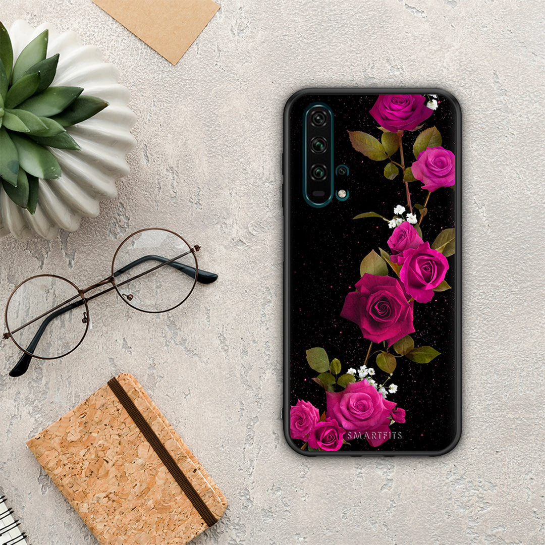 Flower Red Roses - Honor 20 Pro θήκη