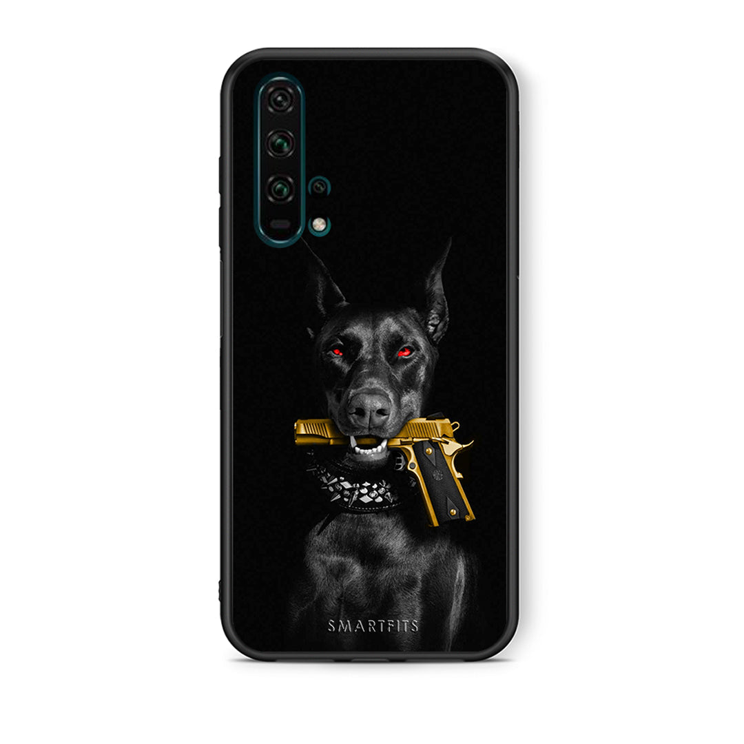 Θήκη Αγίου Βαλεντίνου Honor 20 Pro Golden Gun από τη Smartfits με σχέδιο στο πίσω μέρος και μαύρο περίβλημα | Honor 20 Pro Golden Gun case with colorful back and black bezels