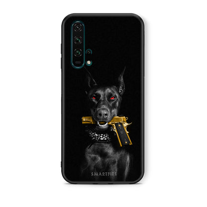 Θήκη Αγίου Βαλεντίνου Honor 20 Pro Golden Gun από τη Smartfits με σχέδιο στο πίσω μέρος και μαύρο περίβλημα | Honor 20 Pro Golden Gun case with colorful back and black bezels