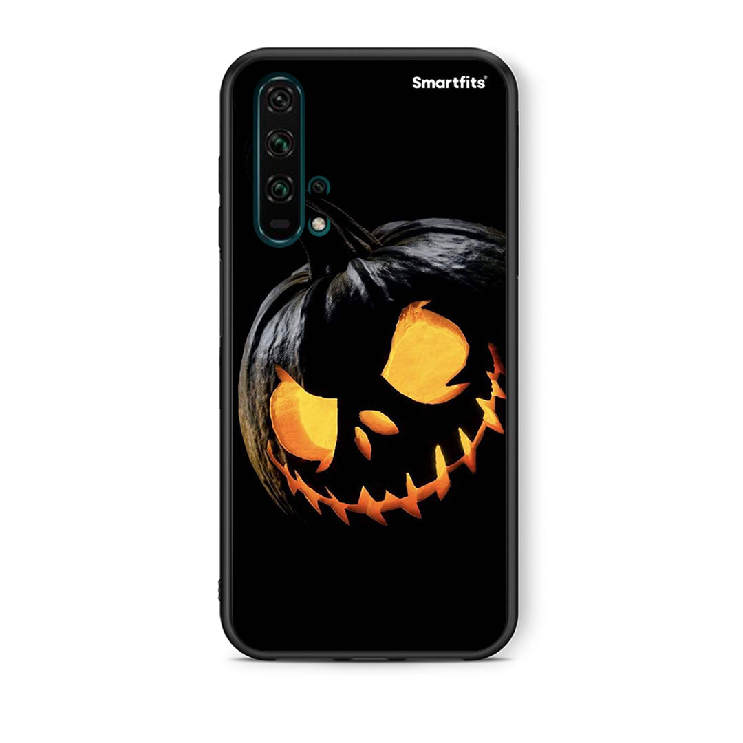 Θήκη Honor 20 Pro Halloween Scary Pumpkin από τη Smartfits με σχέδιο στο πίσω μέρος και μαύρο περίβλημα | Honor 20 Pro Halloween Scary Pumpkin case with colorful back and black bezels