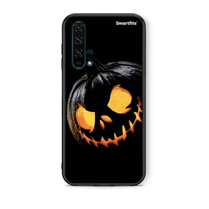 Θήκη Honor 20 Pro Halloween Scary Pumpkin από τη Smartfits με σχέδιο στο πίσω μέρος και μαύρο περίβλημα | Honor 20 Pro Halloween Scary Pumpkin case with colorful back and black bezels