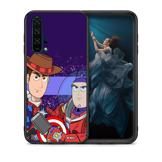 Θήκη Honor 20 Pro Infinity Story από τη Smartfits με σχέδιο στο πίσω μέρος και μαύρο περίβλημα | Honor 20 Pro Infinity Story case with colorful back and black bezels