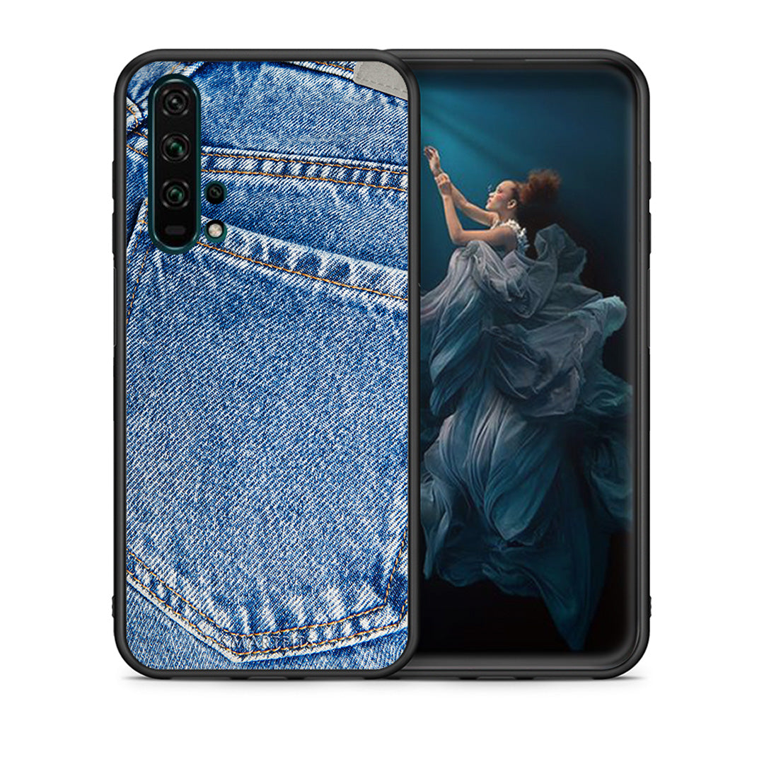 Θήκη Honor 20 Pro Jeans Pocket από τη Smartfits με σχέδιο στο πίσω μέρος και μαύρο περίβλημα | Honor 20 Pro Jeans Pocket case with colorful back and black bezels