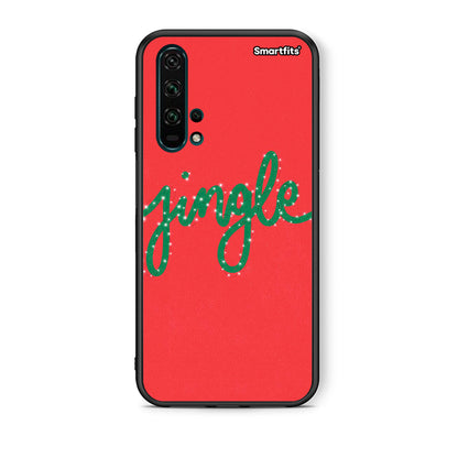 Θήκη Huawei Honor 20 Pro Jingle Xmas από τη Smartfits με σχέδιο στο πίσω μέρος και μαύρο περίβλημα | Huawei Honor 20 Pro Jingle Xmas case with colorful back and black bezels