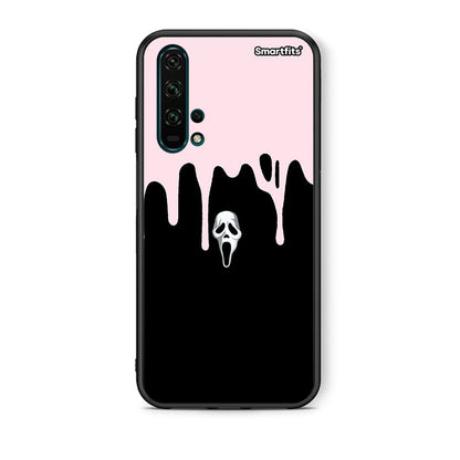 Θήκη Honor 20 Pro Melting Halloween Mask από τη Smartfits με σχέδιο στο πίσω μέρος και μαύρο περίβλημα | Honor 20 Pro Melting Halloween Mask case with colorful back and black bezels
