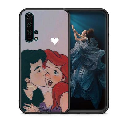 Θήκη Αγίου Βαλεντίνου Honor 20 Pro Mermaid Love από τη Smartfits με σχέδιο στο πίσω μέρος και μαύρο περίβλημα | Honor 20 Pro Mermaid Love case with colorful back and black bezels