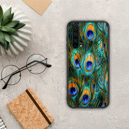 Real Peacock Feathers - Honor 20 Pro θήκη