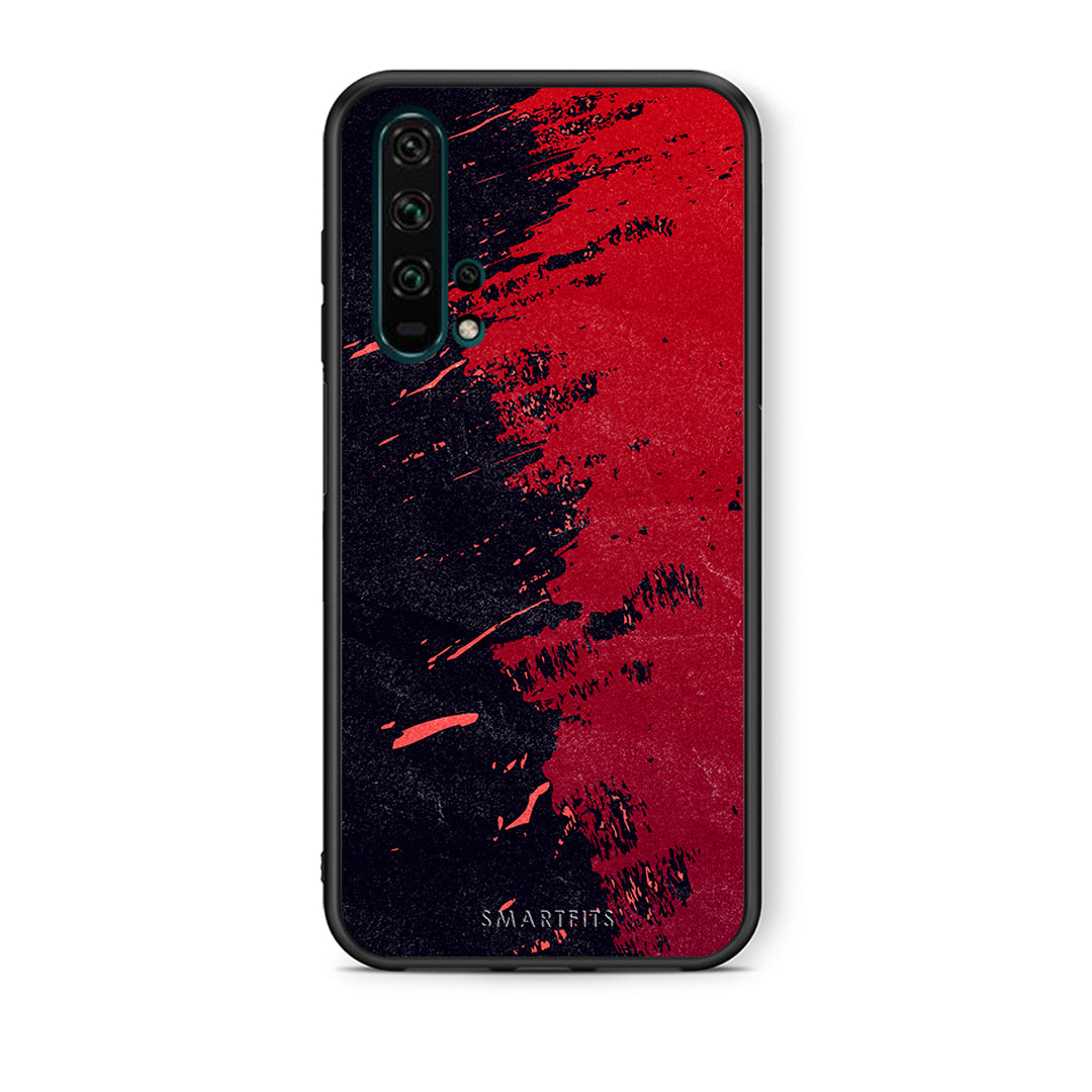 Θήκη Αγίου Βαλεντίνου Honor 20 Pro Red Paint από τη Smartfits με σχέδιο στο πίσω μέρος και μαύρο περίβλημα | Honor 20 Pro Red Paint case with colorful back and black bezels