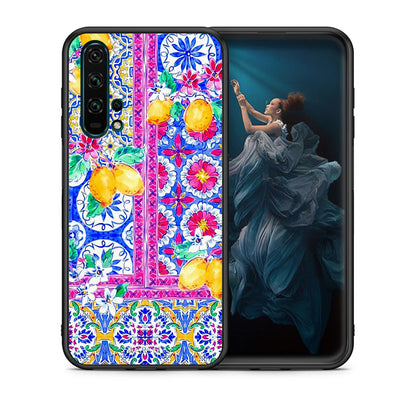 Θήκη Honor 20 Pro Retro Spring από τη Smartfits με σχέδιο στο πίσω μέρος και μαύρο περίβλημα | Honor 20 Pro Retro Spring case with colorful back and black bezels