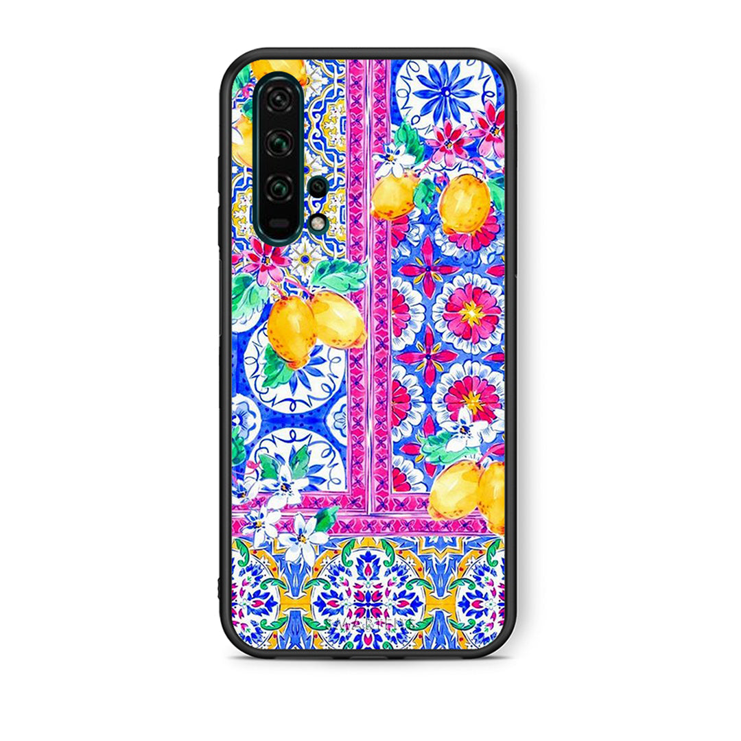 Θήκη Honor 20 Pro Retro Spring από τη Smartfits με σχέδιο στο πίσω μέρος και μαύρο περίβλημα | Honor 20 Pro Retro Spring case with colorful back and black bezels