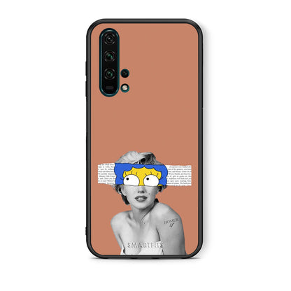 Θήκη Honor 20 Pro Sim Merilyn από τη Smartfits με σχέδιο στο πίσω μέρος και μαύρο περίβλημα | Honor 20 Pro Sim Merilyn case with colorful back and black bezels