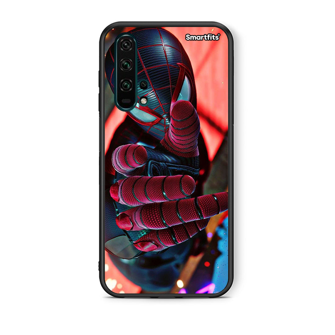 Θήκη Honor 20 Pro Spider Hand από τη Smartfits με σχέδιο στο πίσω μέρος και μαύρο περίβλημα | Honor 20 Pro Spider Hand case with colorful back and black bezels