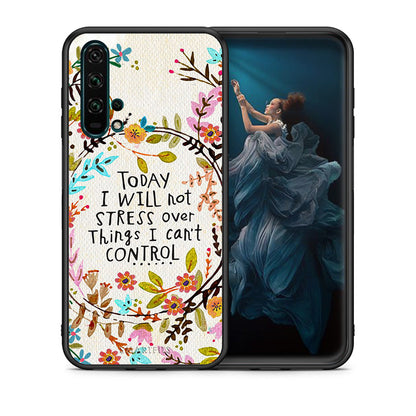 Θήκη Honor 20 Pro Stress Over από τη Smartfits με σχέδιο στο πίσω μέρος και μαύρο περίβλημα | Honor 20 Pro Stress Over case with colorful back and black bezels