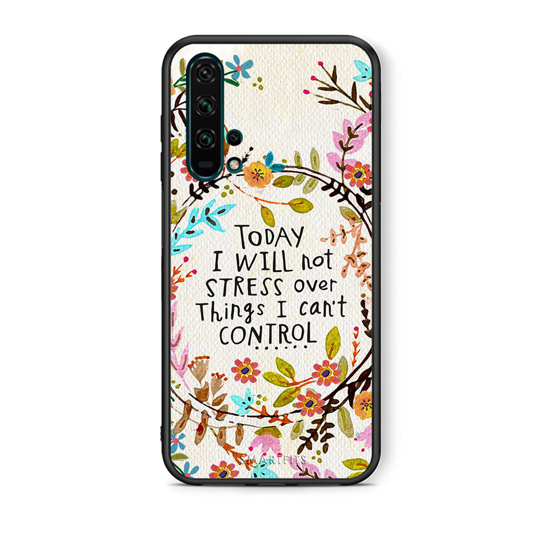 Θήκη Honor 20 Pro Stress Over από τη Smartfits με σχέδιο στο πίσω μέρος και μαύρο περίβλημα | Honor 20 Pro Stress Over case with colorful back and black bezels