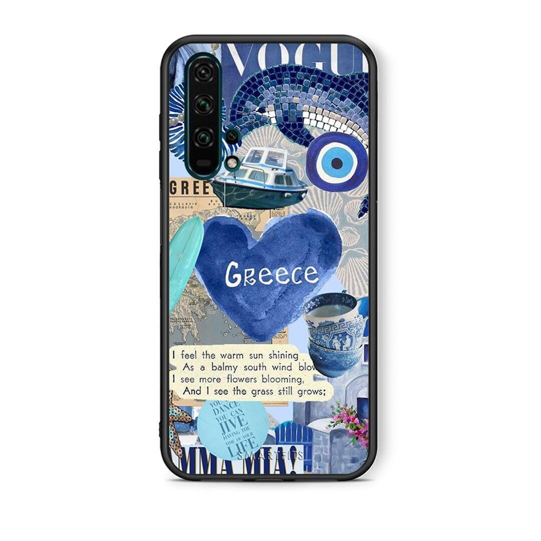 Θήκη Honor 20 Pro Summer In Greece από τη Smartfits με σχέδιο στο πίσω μέρος και μαύρο περίβλημα | Honor 20 Pro Summer In Greece case with colorful back and black bezels