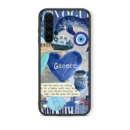 Θήκη Honor 20 Pro Summer In Greece από τη Smartfits με σχέδιο στο πίσω μέρος και μαύρο περίβλημα | Honor 20 Pro Summer In Greece case with colorful back and black bezels