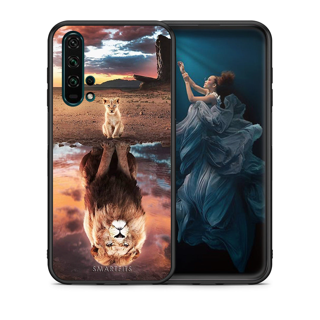 Θήκη Αγίου Βαλεντίνου Honor 20 Pro Sunset Dreams από τη Smartfits με σχέδιο στο πίσω μέρος και μαύρο περίβλημα | Honor 20 Pro Sunset Dreams case with colorful back and black bezels