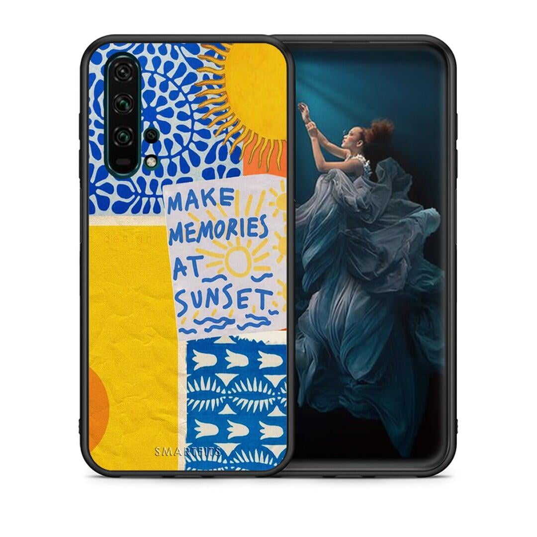 Θήκη Honor 20 Pro Sunset Memories από τη Smartfits με σχέδιο στο πίσω μέρος και μαύρο περίβλημα | Honor 20 Pro Sunset Memories case with colorful back and black bezels