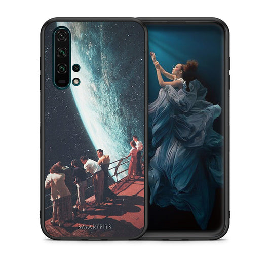 Θήκη Honor 20 Pro Surreal View από τη Smartfits με σχέδιο στο πίσω μέρος και μαύρο περίβλημα | Honor 20 Pro Surreal View case with colorful back and black bezels