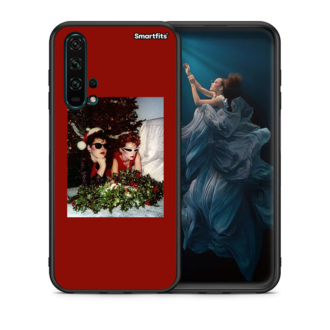 Θήκη Huawei Honor 20 Pro Waiting For Xmas από τη Smartfits με σχέδιο στο πίσω μέρος και μαύρο περίβλημα | Huawei Honor 20 Pro Waiting For Xmas case with colorful back and black bezels