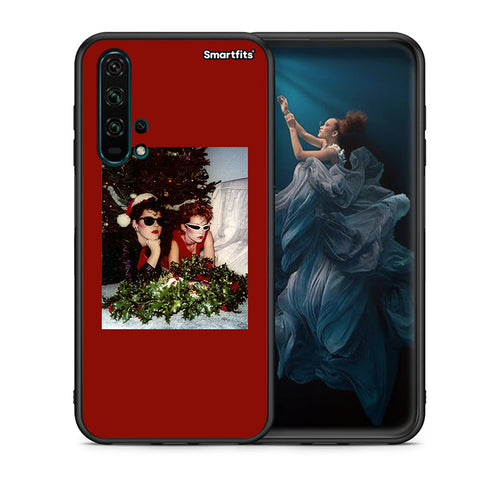 Θήκη Huawei Honor 20 Pro Waiting For Xmas από τη Smartfits με σχέδιο στο πίσω μέρος και μαύρο περίβλημα | Huawei Honor 20 Pro Waiting For Xmas case with colorful back and black bezels