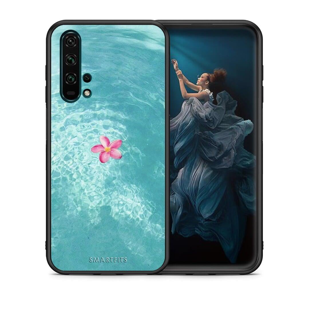 Θήκη Honor 20 Pro Water Flower από τη Smartfits με σχέδιο στο πίσω μέρος και μαύρο περίβλημα | Honor 20 Pro Water Flower case with colorful back and black bezels