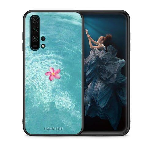 Θήκη Honor 20 Pro Water Flower από τη Smartfits με σχέδιο στο πίσω μέρος και μαύρο περίβλημα | Honor 20 Pro Water Flower case with colorful back and black bezels