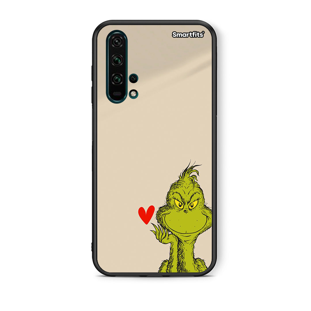 Θήκη Huawei Honor 20 Pro Xmas Grinch από τη Smartfits με σχέδιο στο πίσω μέρος και μαύρο περίβλημα | Huawei Honor 20 Pro Xmas Grinch case with colorful back and black bezels