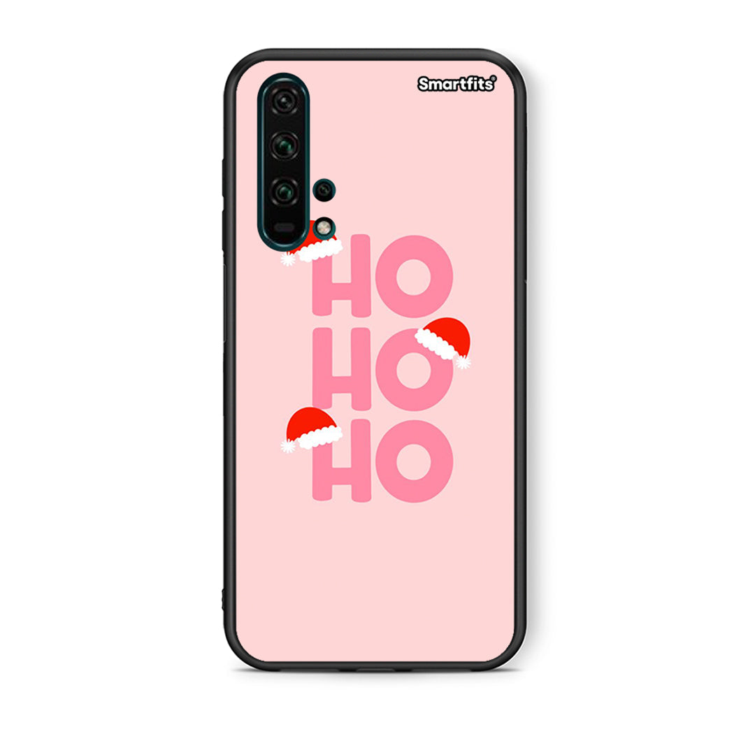 Θήκη Huawei Honor 20 Pro Xmas Ho Ho Ho από τη Smartfits με σχέδιο στο πίσω μέρος και μαύρο περίβλημα | Huawei Honor 20 Pro Xmas Ho Ho Ho case with colorful back and black bezels